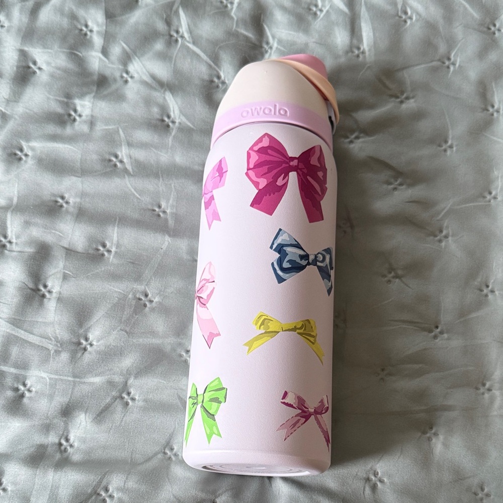 Owala Pink Bow Water Bottle
